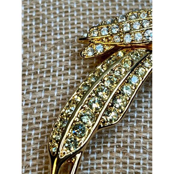 NOLAN MILLER Avalon Bird Of Paradise Brooch Diamanté Crystal Jewelry Present Bir - Picture 6 of 12